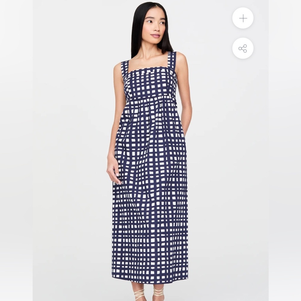 ELLSEY DRESS IN MARINE by Marie Oliver